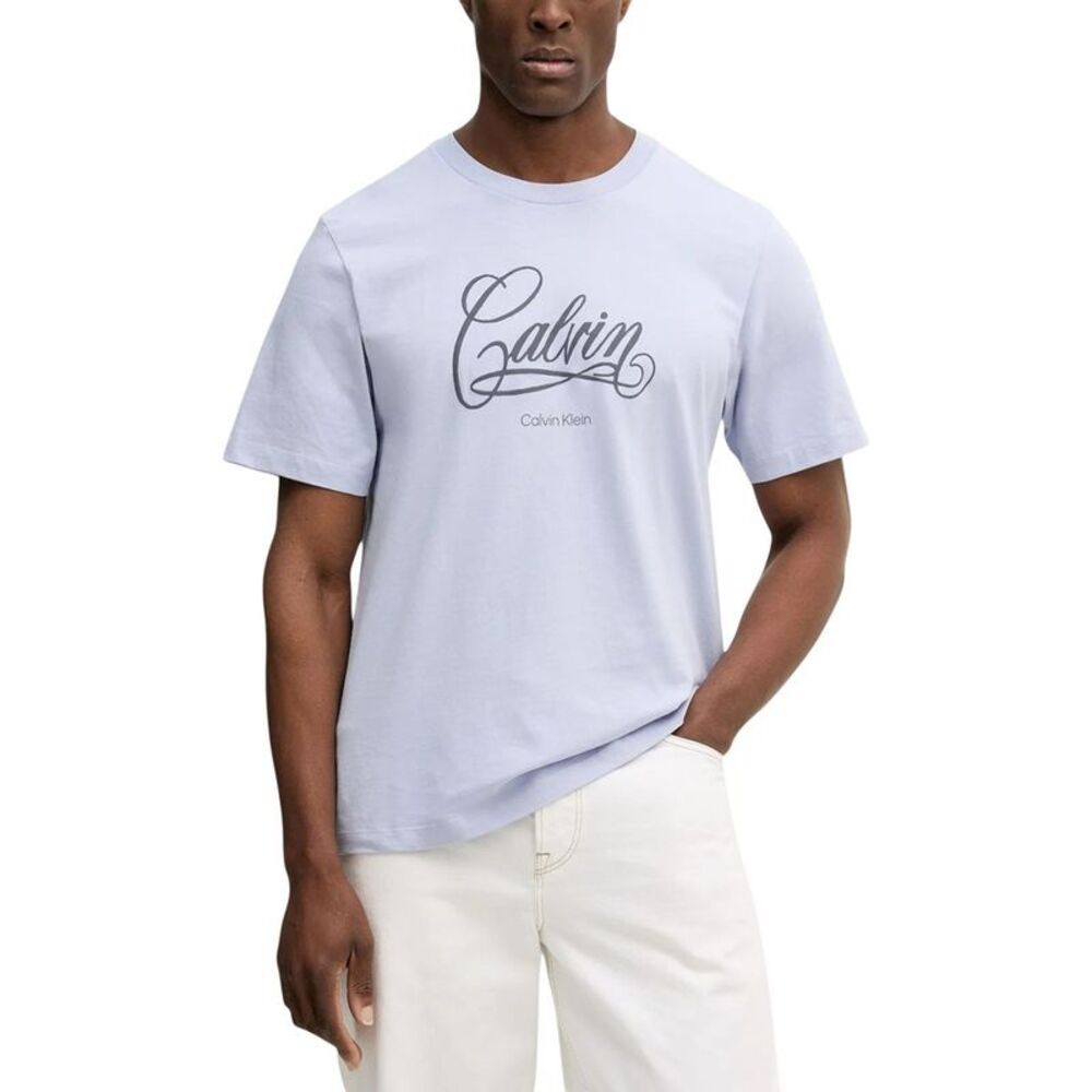Calvin Klein Jeans Blue Cotton Men's T-Shirt